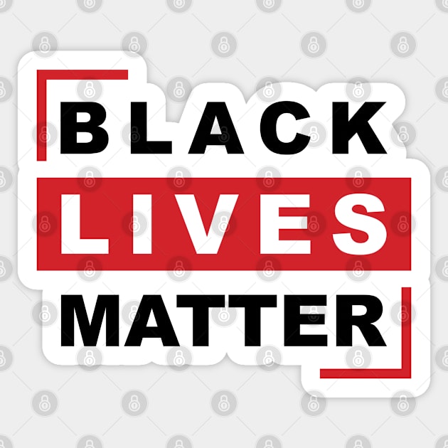 Black Lives Matter Anti Racism Black Community Solidarity Support Design - blk Sticker by QualiTshirt